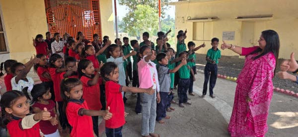 Training with School Students, Urjasvini Child Development Centre gallery