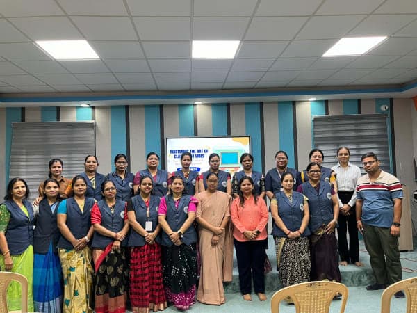 Training session with NGO, Urjasvini Child Development Centre gallery