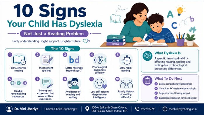 10 Signs Your Child Has Dyslexia — Not Just a Reading Problem by Dr. Vini Jhariya