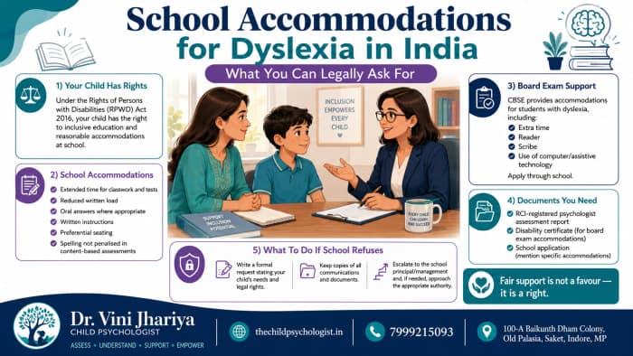 School Accommodations for Dyslexia in India — What You Can Legally Ask For by Dr. Vini Jhariya